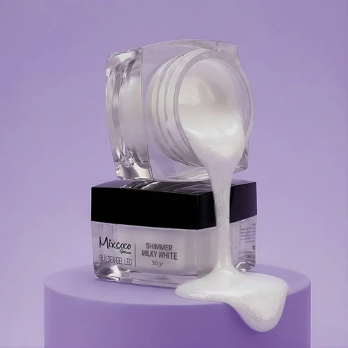 MIXCOCO BUILDER GEL SHIMMER MILKY WHITE 30GR