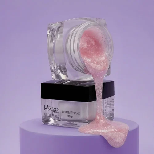 BUILDER GEL SHIMMER PINK 30GR MIXCOCO