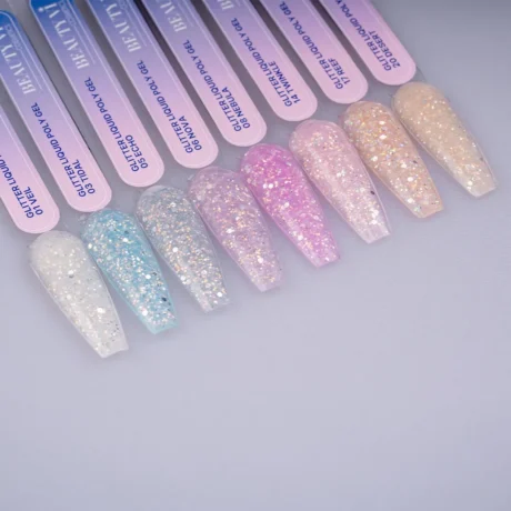 glitter liquid poly gel all