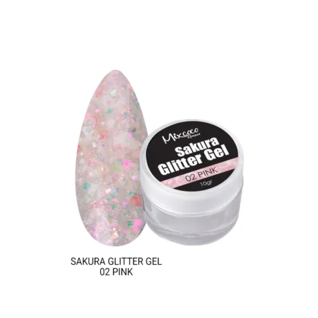 SAKURA GLITTER GEL 02 PINK_MIXCOCO