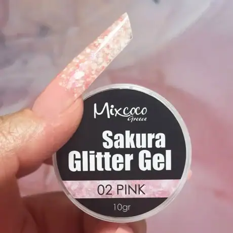 SAKURA GLITTER GEL PINK