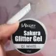 SAKURA GLITTER GEL WHITE
