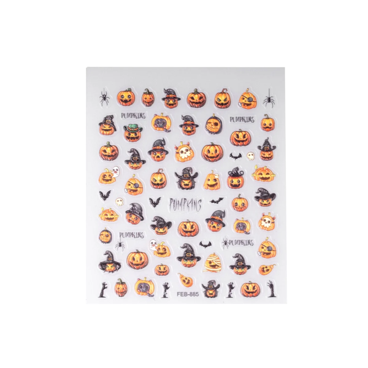 ΔΙΑΚΟΣΜΗΤΙΚΑ ΑΥΤΟΚΟΛΛΗΤΑ ΝΥΧΙΩΝ HALLOWEEN PUMPKINS 1