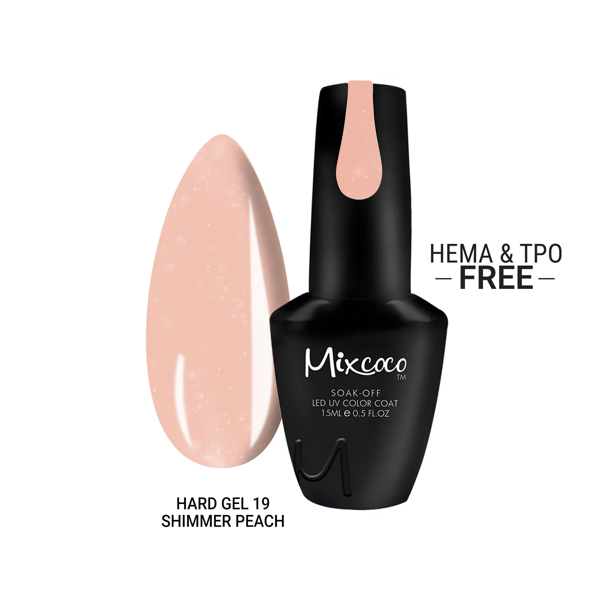 MIXCOCO - hard gel 19 shimmer peach