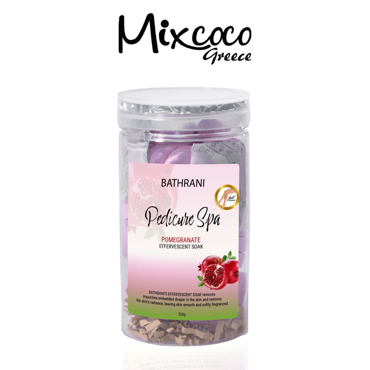 Ταμπλέτες Pedicure 250gr pomegranate