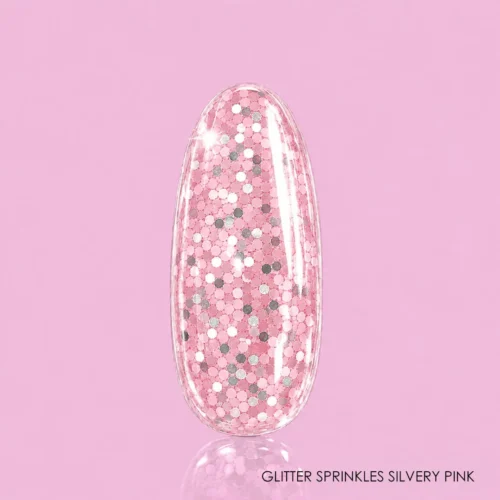 GLITTER SPRINKLES SILVERY PINK